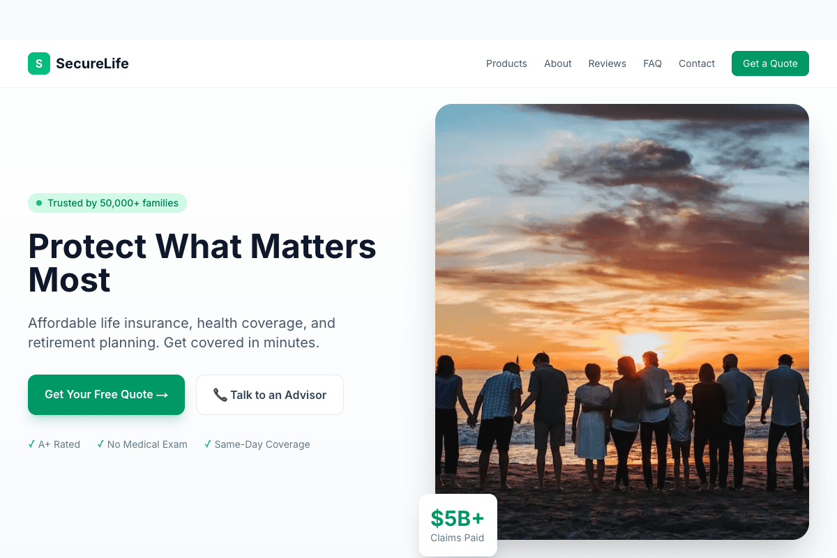 Fintech template preview